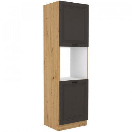 Stilo konyhabútor 60 DP-210 2Fbeépített sütős eleme - Artisan tölgy - Matt szürke