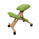 Ergonomikus térdelőszék, rzöld/bükkfa, GROCO
