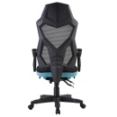 JORIK NEW - Irodai/gamer szék, fekete/neomint