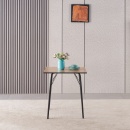 NALAK TYP 1 - Étkezőasztal, artisan tölgy/fekete, 70x70x75 cm