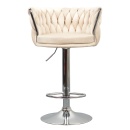Velvet szövet/króm, BRIN - Design bárszék, béz