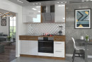 Alsó sarokszekrény, extra magasfényű Hg/lancelot tölgy,VEGA 90X90 DN 1F BB