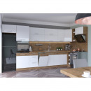 Alsó sarokszekrény, szürke matt/tölgy lancelot, VEGA 90x90 DN 1F BB