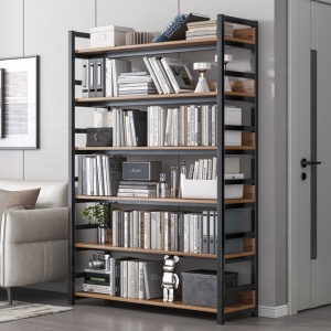 JANEL TYP 2 - Polcállvány, sötét tölgy/fekete - Img 5