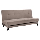 Taupe, SIDE - Kihúzható heverő, szürkésbarn