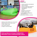 Felfújható babzsák/lazy bag, narancssárga, LEBAG