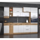 HG, VEGA ZM 570x596 - Ajtó beépített mosogatógépre, lancelot tölgy/ fehér extra magas fény