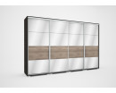 MIRROR tolóajtós gardrób 239 cm