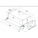 SILVERLINE NEW-LINE 1350 szürke/inox beépíthető teleszkópos páraelszívó, 60 cm