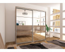 MIRROR tolóajtós gardrób 140 cm