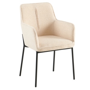 REMOND - Design fotel, bézs/fekete