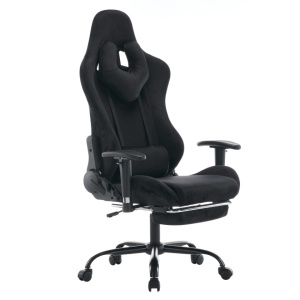 Velvet szövet, SALOP - Irodai/gamer szék, feket
