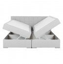 FERATA KOMFORT - Boxspring típusú ágy 180x200, világosszürke