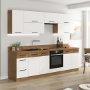 HG, VEGA ZM 570x596 - Ajtó beépített mosogatógépre, lancelot tölgy/ fehér extra magas fény