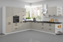 Lilla konyhabútor ZM 596 x 570 integrált mosogatógépre ajtó Fehér - Clay grey