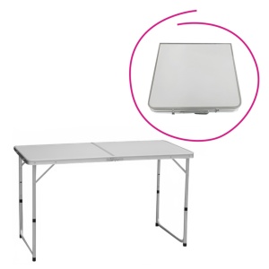 MDF, KEPI TYP 1 - Összecsukható kempingasztal, 120 cm, alumíniu