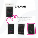 ZALMAN - Összecsukható asztal falhoz, krétás táblával, fehér