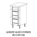 Alíz alsó konyha elem A/40/3F