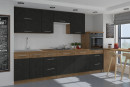 Alsó sarokszekrény, szürke matt/tölgy lancelot, VEGA 90x90 DN 1F BB