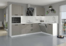 Lilla konyhabútor ZM 596 x 570 integrált mosogatógépre ajtó Fehér - Clay grey