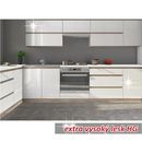 LINE WHITE 2 felnyíló ajtó felső szekrény extra magas fényű fehér színben - 80 cm