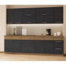 Vega dark-oat konyhabútor 60 DP-210 2F kamraszekrény eleme beépíthető sütőnek