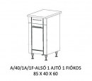 Alíz alsó konyha elem A/40/1A/1F