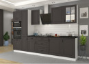 Stilo konyhabútor ZM 596 x 570 eleme - Fehér - Matt szürke