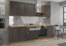 Stilo konyhabútor ZM 596 x 713 eleme - Artisan tölgy - Matt szürke