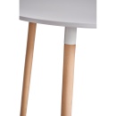 ELCAN NEW TYP 2 - Étkezőasztal, fehér/bükk, átmérő 80 cm