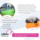 LEBAG - Felfújható babzsák/lazy bag, kék