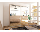 MIRROR tolóajtós gardrób 140 cm
