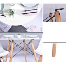 DEMIN NEW - Étkezőasztal, fehér/matt/bükk, átmérő 120 cm