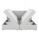 FERATA KOMFORT - Boxspring típusú ágy 180x200, világosszürke