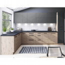 LANGEN G30 - Felső szekrény, artisan tölgy/szürke matt, balos