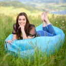 LEBAG - Felfújható babzsák/lazy bag, kék