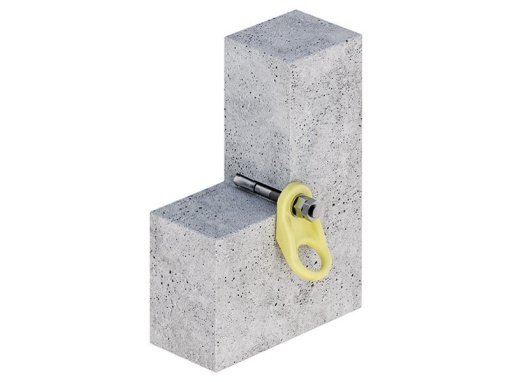 Punct de ancorare pentru lucrare la inaltime si in suspensie ideal pentru structuri din lemn, beton si otel, pe suprafete plane, inclinate, verticale