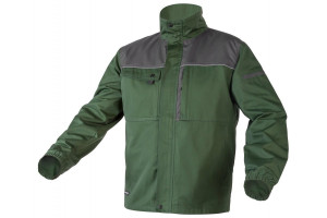 COSTUM de lucru (jacheta + pantaloni pieptar) verde