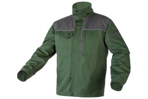 COSTUM de lucru (jacheta + pantaloni pieptar) verde