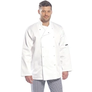 Jacheta alba de bucatar, unisex
