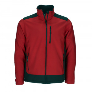 Jacheta softshell SAPONI cu trei buzunare si design bicolor 