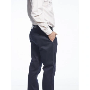Pantaloni de lucru in talie Slim Stretch, navy