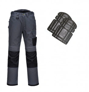 Pantaloni de lucru URBAN gri, genunchiere incluse