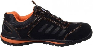 Pantofi de protectie LUSUM S1P, in doua tonuri - portocaliu