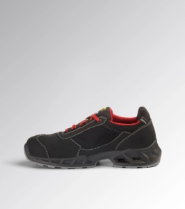Pantofi de protectie S1PS ESD, SHARK ENGINE LOW, bombeu compozit, material respirabil, culoare negru cu rosu