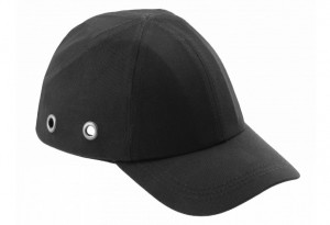 Sapca de protectie cu calota detasabila si gauri de ventilatie, neagra