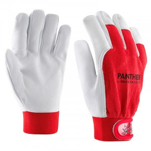 Manusi de protectie din piele de capra Panther, inchidere cu scai