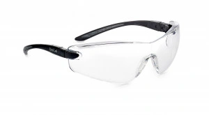 Ochelari de lucru si protectie 𝗖𝗢𝗕𝗥𝗔, lentile fumurii/incolor, snur inclus