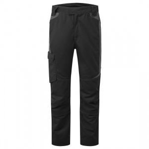 Pantaloni de lucru din tesatura elastica, rezistenti la spalare industriala