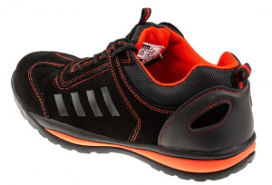 Pantofi de protectie LUSUM S1P, in doua tonuri - portocaliu